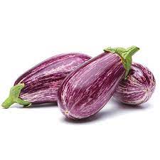 Melanzane nere viola e striate